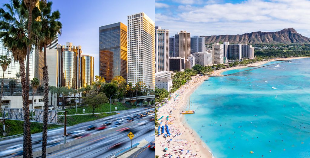 Combiné Luxe Sunset Boulevard et Sheraton Waikiki