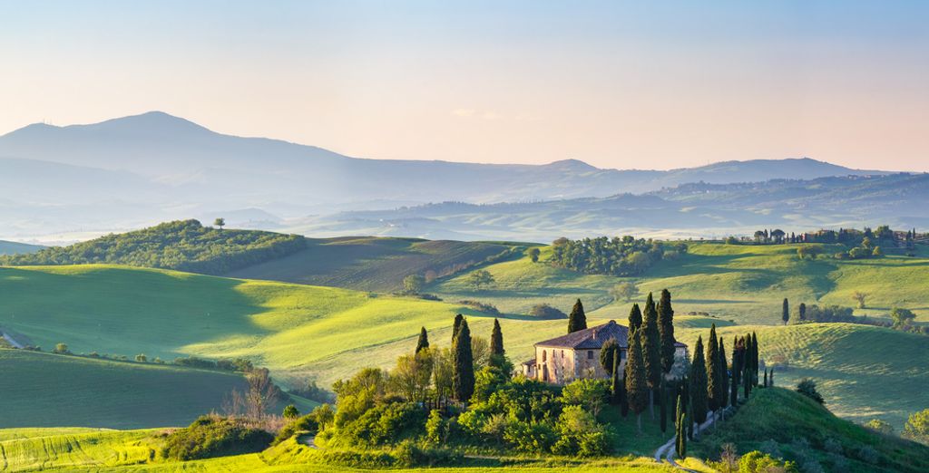 Zugfahrt durch das idyllische Italien