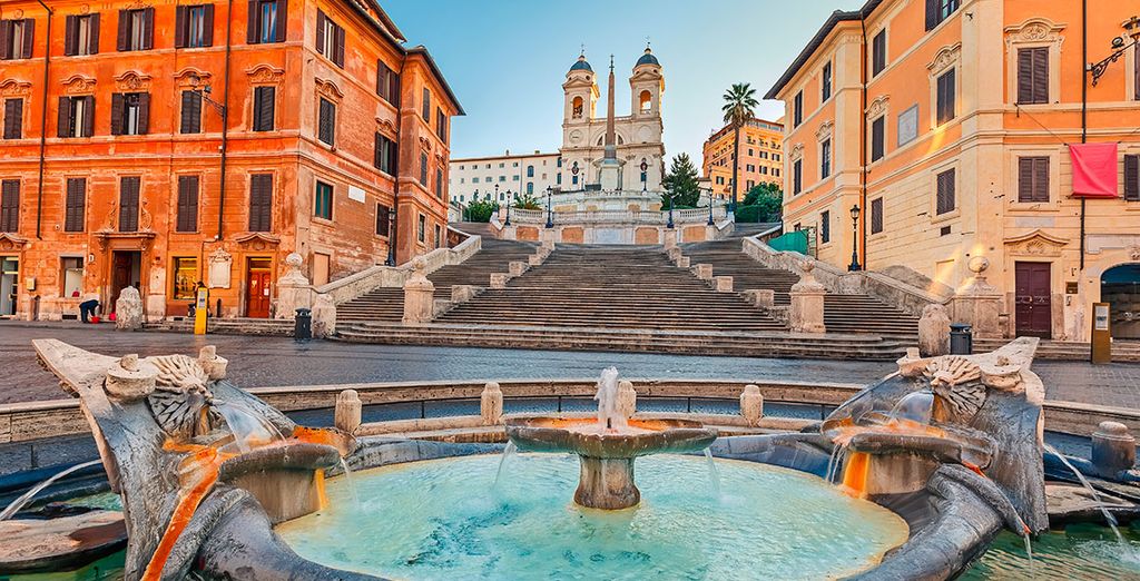 Escalinatas de Plaza de España en Roma