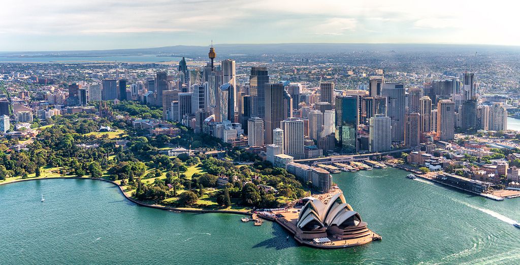 Ciudades, arrecife y selva tropical en Australia