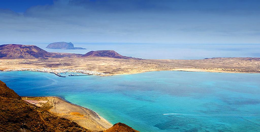 L'île de La Graciosa vue depuis le Mirador del Río, au nord de Lanzarote