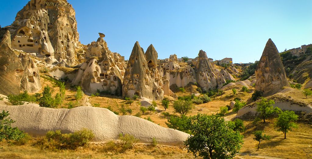 Paysage observé lors d'une escapade à Cappadoce