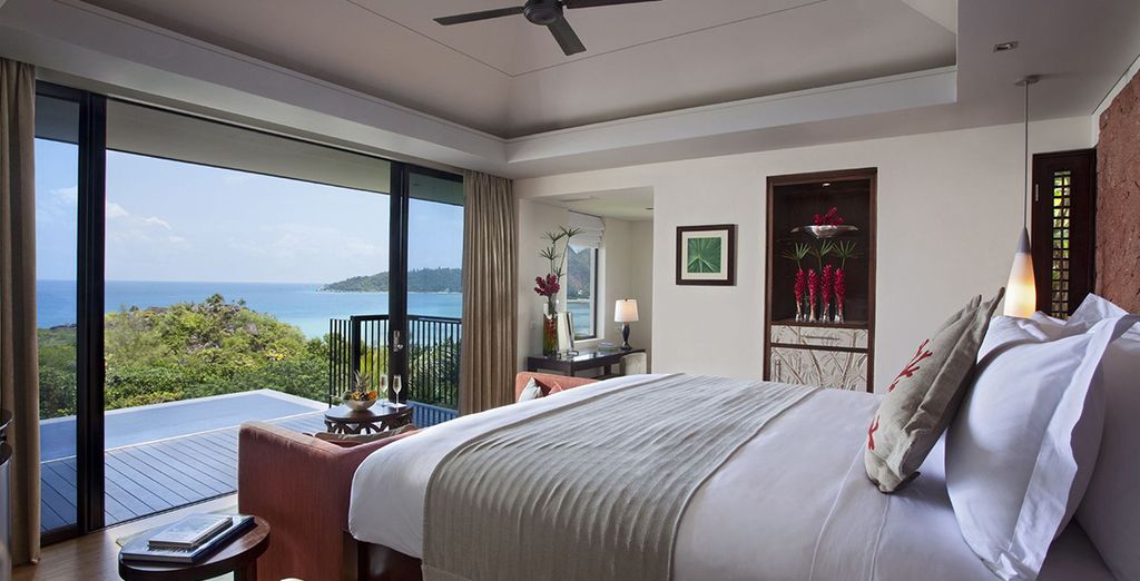 Hôtel de luxe 5 étoiles avec vue sur l'océan et piscine privée en terrasse