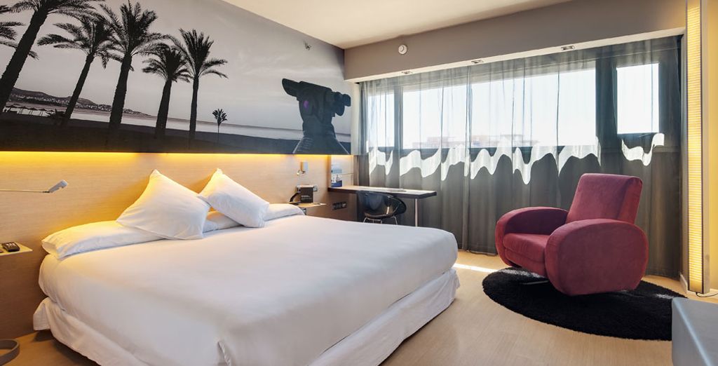 Hotel di lusso con confortevole camera doppia nel cuore della città di Malaga