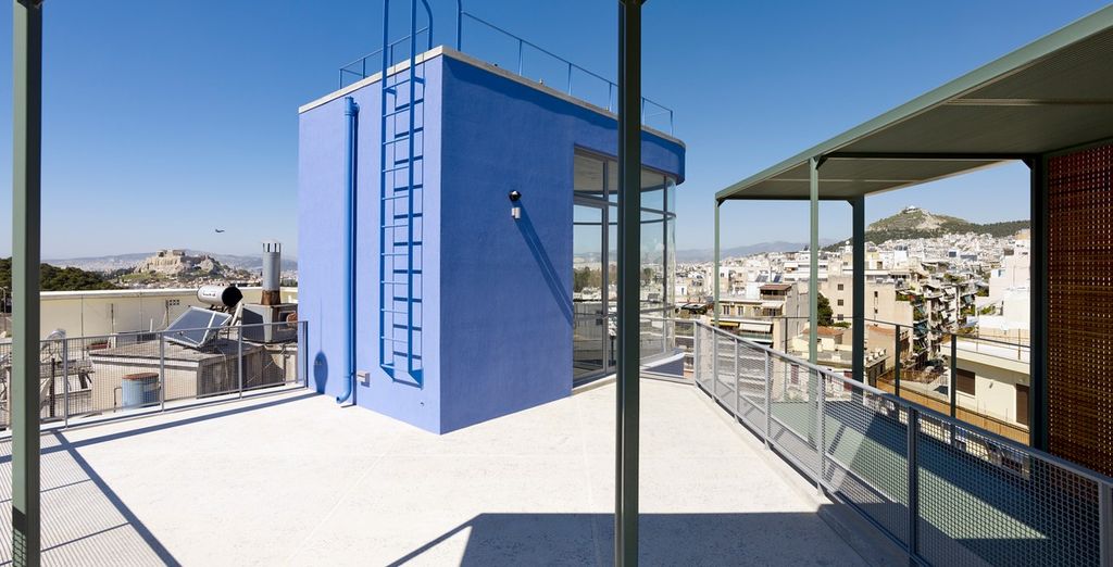 Athens Blue Building 