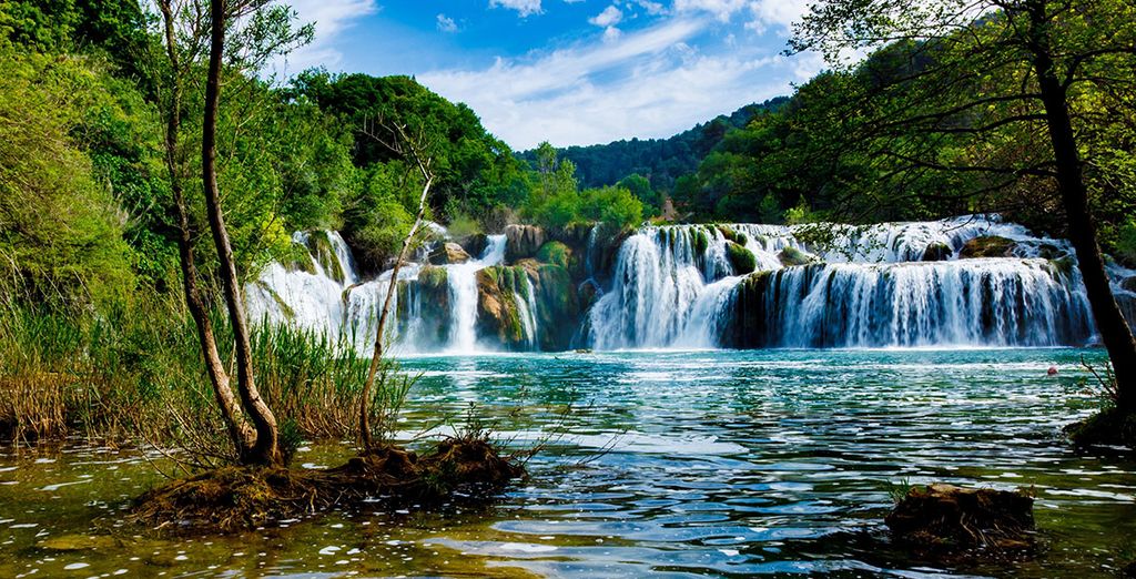 Fotografia del Parco Nazionale di Krka e delle sue magnifiche cascate, Plitvice