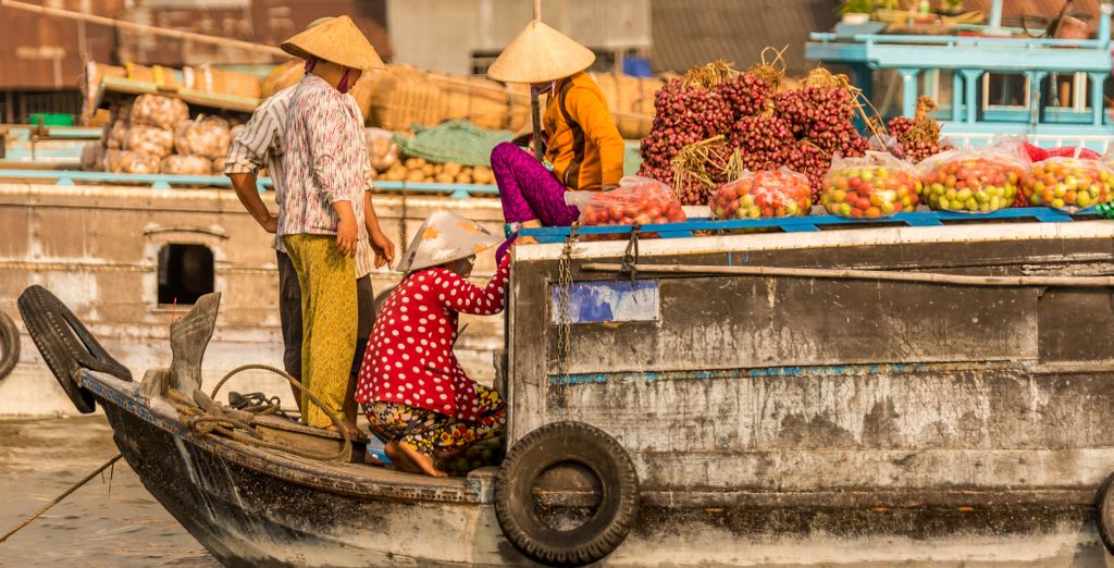 Tour tra il delta del Mekong, spiagge e possibile estensione nel nord
