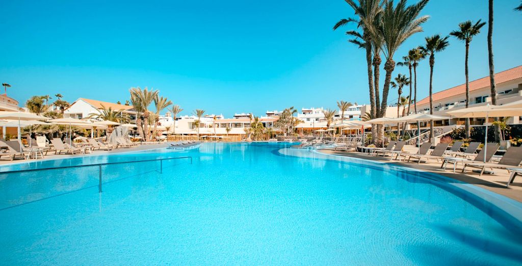 Adults-only pool area with sea views