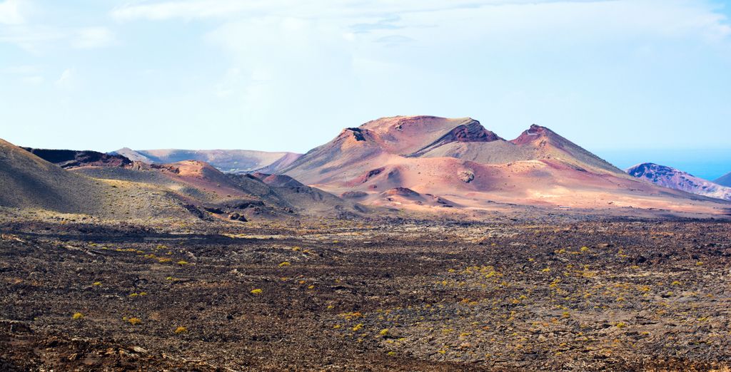 Volcanic landscape in Lanzarote