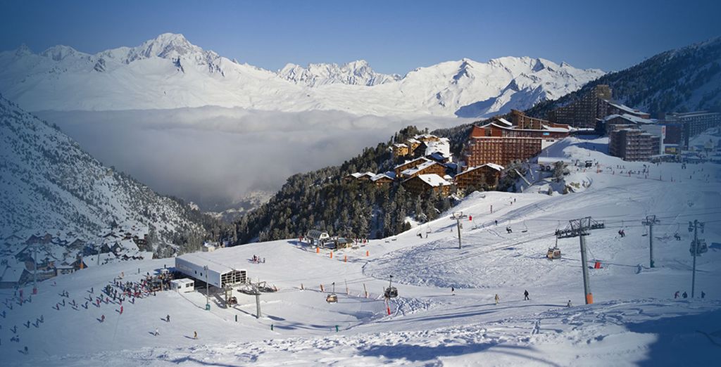 Ski holidays in December : les Arcs, France