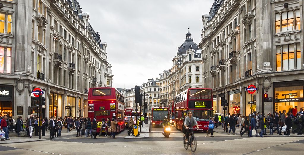 Walk around in the street of London