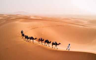 Circuito semi-privado por el Atlas, gargantas y el desierto
