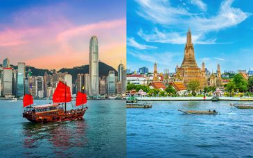  AKI Hotel Hong Kong - MGallery Collection 5*, Nora Buri Resort & Spa 5* & Royal Orchid Sheraton Riverside Hotel Bangkok 5*