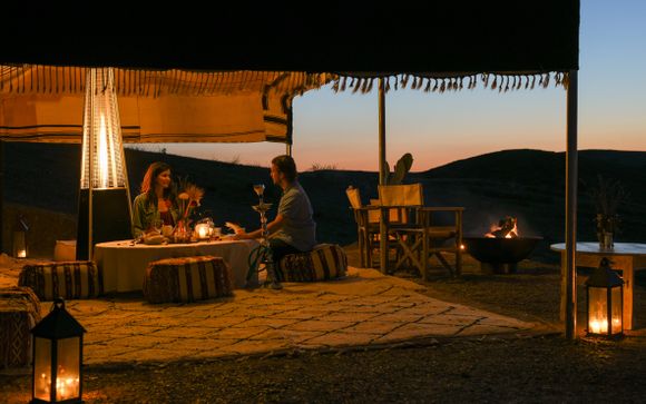 Cena bereber bajo las estrellas en el desierto de Agafay (para estancias a partir de 5 noches)