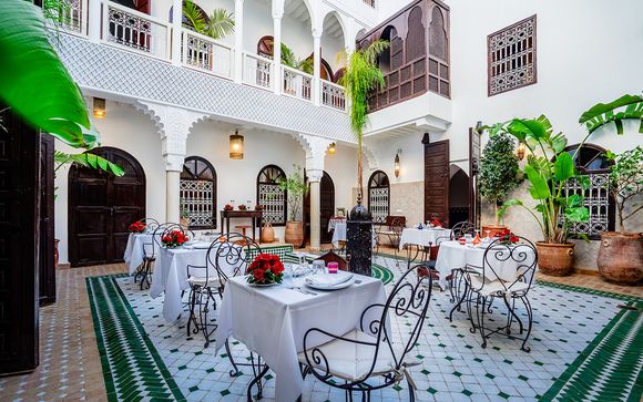 Un encantador y romántico oasis en la medina