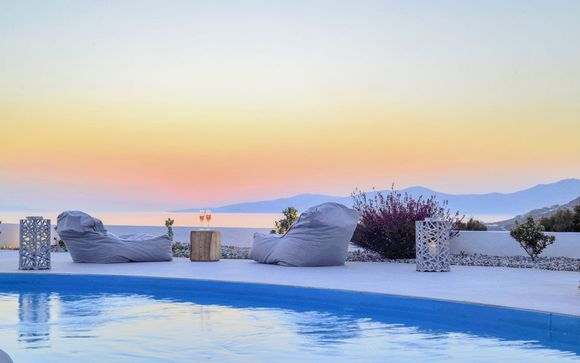Pause luxueuse en Suite et vue sur la baie de Tourlos