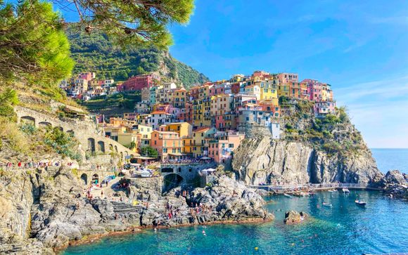 5 Terre Card con biglietto ferroviario di andata e ritorno in partenza da Rapallo