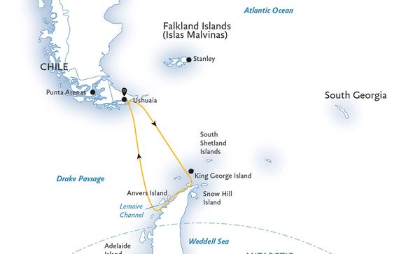 Uw cruise in een oogopslag
