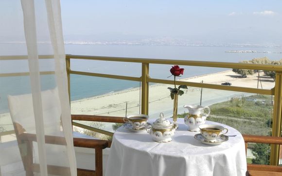 Traditional Hotel Nudging One of Greece's Loveliest Blue-Flag Beaches