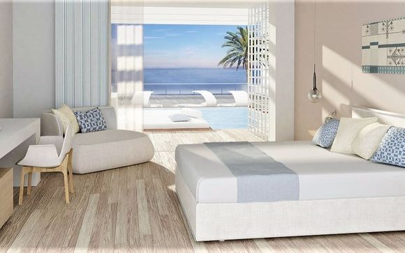 Relaxing Beachside Escape at Modern Hotel with Spa